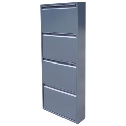 Jessan Ofis 4 lü Metal Ayakkabılık Antrasit